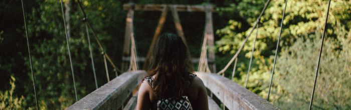 Woman on Bridge